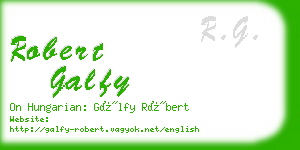 robert galfy business card